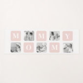 Trendy Collage Foto & Pastel Roze Beste mamedift Yogamat (Voorkant (horizontaal))