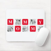 Trendy Collage Foto & Red Best MMammie Gift Muismat (Met muis)