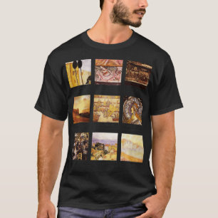 Trendy Collage van beroemde artiesten werken T-shirt