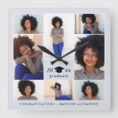 Trendy Collage van de Foto van het Pet van Vierkante Klok (Voorkant)