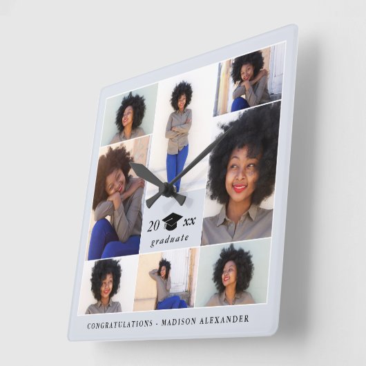 Trendy Collage van de Foto van het Pet van Vierkante Klok (Hoek)