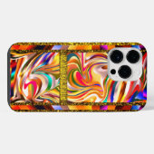 Trendy Color Swirls iPhone Hoesje (Achterkant horizontaal)