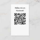 Trendy Colorblock Nail Salon Verticale QR-code Visitekaartje (Achterkant)