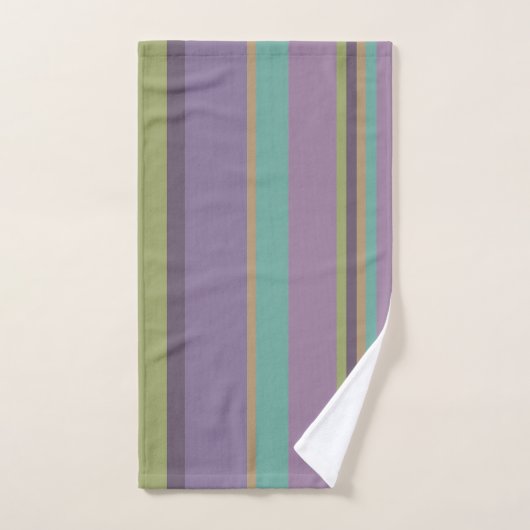 Trendy Colored Stripes Pattern Bad Handdoek (Handdoek)