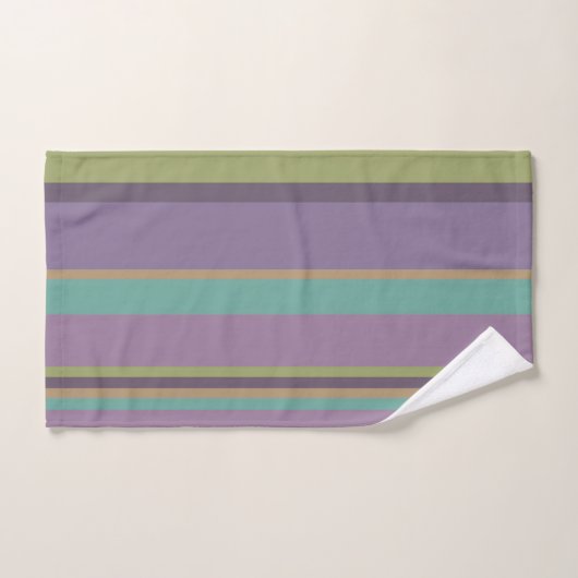 Trendy Colored Stripes Pattern Bad Handdoek (Handdoek)