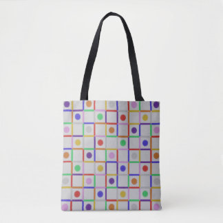 Trendy Colorful Abstract Tote Bag