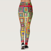 Trendy Colorful Abstracte Leggings (Achterkant)
