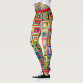 Trendy Colorful Abstracte Leggings (Links)