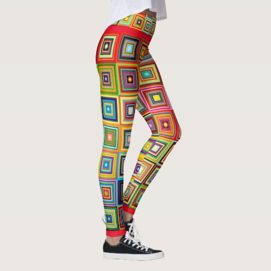 Trendy Colorful Abstracte Leggings (Rechts)