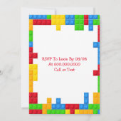 Trendy Colorful Building Blocks 5e verjaardag Kaart (Achterkant)