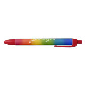 Trendy Colorful Custom Handwrite Name Script Blauwe Inkt Pen (Bodem)