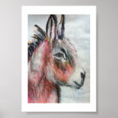 Trendy Colorful Donkey Poster (Voorkant)