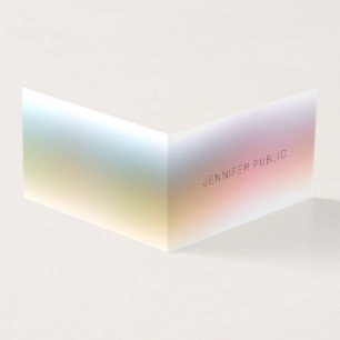 Trendy Colorful Elegant Modern Simple Professional Visitekaartje