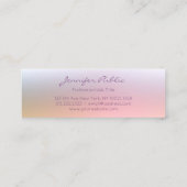 Trendy Colorful Elegant Script Professional Simple Mini Visitekaartje (Achterkant)