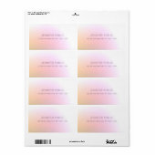 Trendy Colorful Elegant Simple Sjabloon Moderne Etiket (Full Sheet)