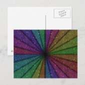 Trendy Colorful Glitter Explosion Briefkaart (Voorkant / Achterkant)