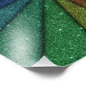 Trendy Colorful Glitter Explosion Foto Afdruk (Hoek)