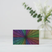 Trendy Colorful Glitter Explosion Visitekaartje (Staand voorkant)