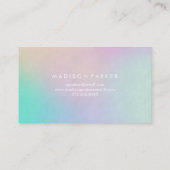 Trendy Colorful Holographic Kijk | Geometrisch Visitekaartje (Achterkant)