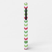 Trendy Colorful Kerstmis Chevron Pattern Case-Mate iPhone Case (Achterkant/links)