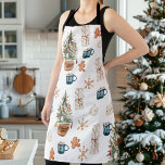 Trendy Colorful Kerstpatroon | WATERVERF Schort<br><div class="desc">Trendy Colorful Kerstpatroon | WATERVERF</div>