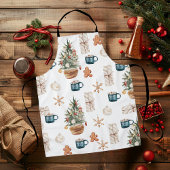 Trendy Colorful Kerstpatroon | WATERVERF Schort