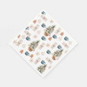 Trendy Colorful Kerstpatroon | WATERVERF Servet (Hoek)