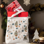 Trendy Colorful Kerstpatroon | WATERVERF Tote Bag<br><div class="desc">Dit ontwerp is beschikbaar op een verscheidenheid van producten,  die het gemakkelijk maken om het perfecte punt voor uw behoeften te vinden. Van ornamenten en wenskaarten tot huisdecoratie en kleding,  u kunt de hallen aan dek brengen en de vakantiedrang in stijl verspreiden.</div>