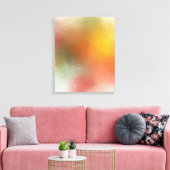 Trendy Colorful Modern Abstract Art Red Yellow Canvas Afdruk (Insitu (Woonkamer))
