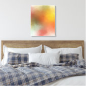 Trendy Colorful Modern Abstract Art Red Yellow Canvas Afdruk (Insitu (Slaapkamer))