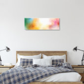 Trendy Colorful Modern Abstract Yellow Red Blue Canvas Afdruk (Insitu (Slaapkamer))