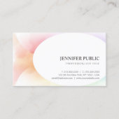 Trendy Colorful Modern Elegant Simple Sjabloon Visitekaartje (Voorkant)