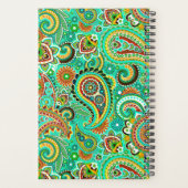 Trendy Colorful Paisley Seamless Pattern Planner (Achterkant)