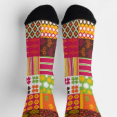 Trendy Colorful Patterned Hollowing Sokken (Top)