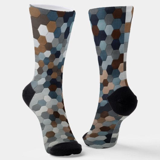 Trendy Colorful Patterned  Socks Sokken (Gebogen)