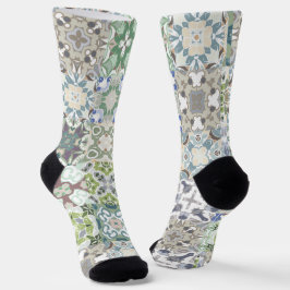 Trendy Colorful Patterned  Socks Sokken