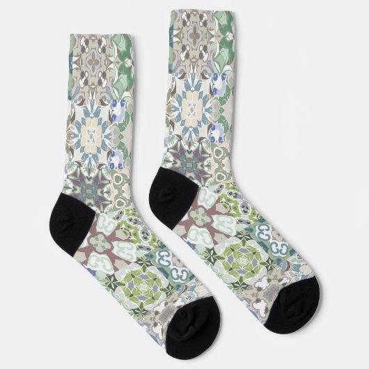 Trendy Colorful Patterned Socks Sokken (Rechts)