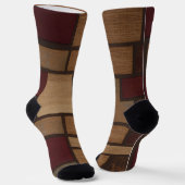 Trendy Colorful Patterned  Sokken (Gebogen)