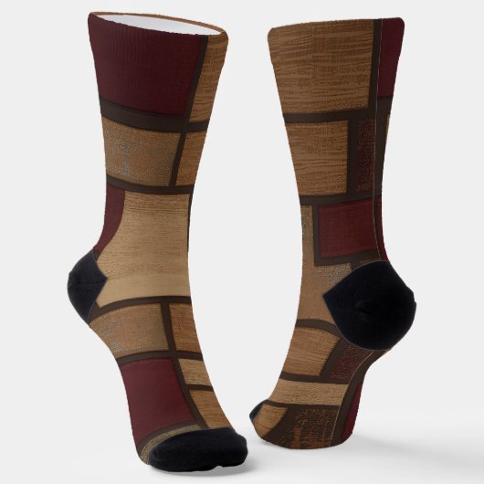 Trendy Colorful Patterned Sokken (Gebogen)