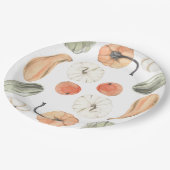 Trendy Colorful Pumpkin Pattern | Autumn Vibes Papieren Bordje (Gekanteld)