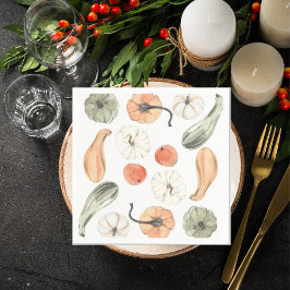 Trendy Colorful Pumpkin Pattern | Autumn Vibes Servet