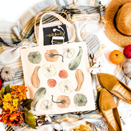 Trendy Colorful Pumpkin Pattern | Autumn Vibes Tote Bag
