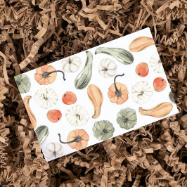 Trendy Colorful Pumpkin Pattern | Autumn Vibes Visitekaartje