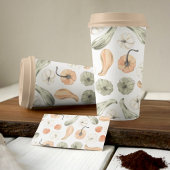 Trendy Colorful Pumpkin Pattern | Autumn Vibes Visitekaartje