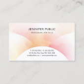 Trendy Colorful Simple Design Moderne Sjabloon Visitekaartje (Voorkant)