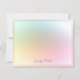 Trendy Colorful Sjabloon Calligragrafeerde de Teks