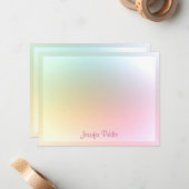 Trendy Colorful Sjabloon Calligragrafeerde de Teks (Voorkant / Achterkant in situ)