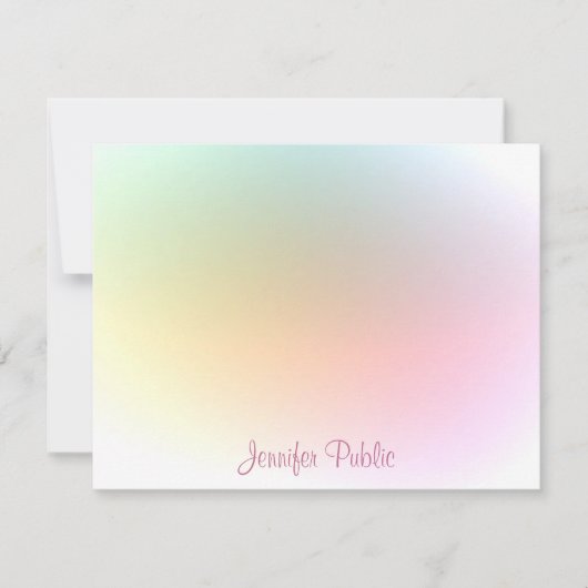 Trendy Colorful Sjabloon Calligraphy Script Modern (Voorkant)