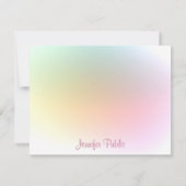 Trendy Colorful Sjabloon Calligraphy Script Modern (Achterkant)