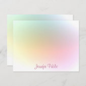 Trendy Colorful Sjabloon Calligraphy Script Modern (Voorkant / Achterkant)